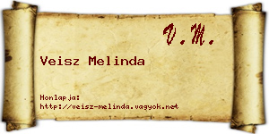 Veisz Melinda névjegykártya